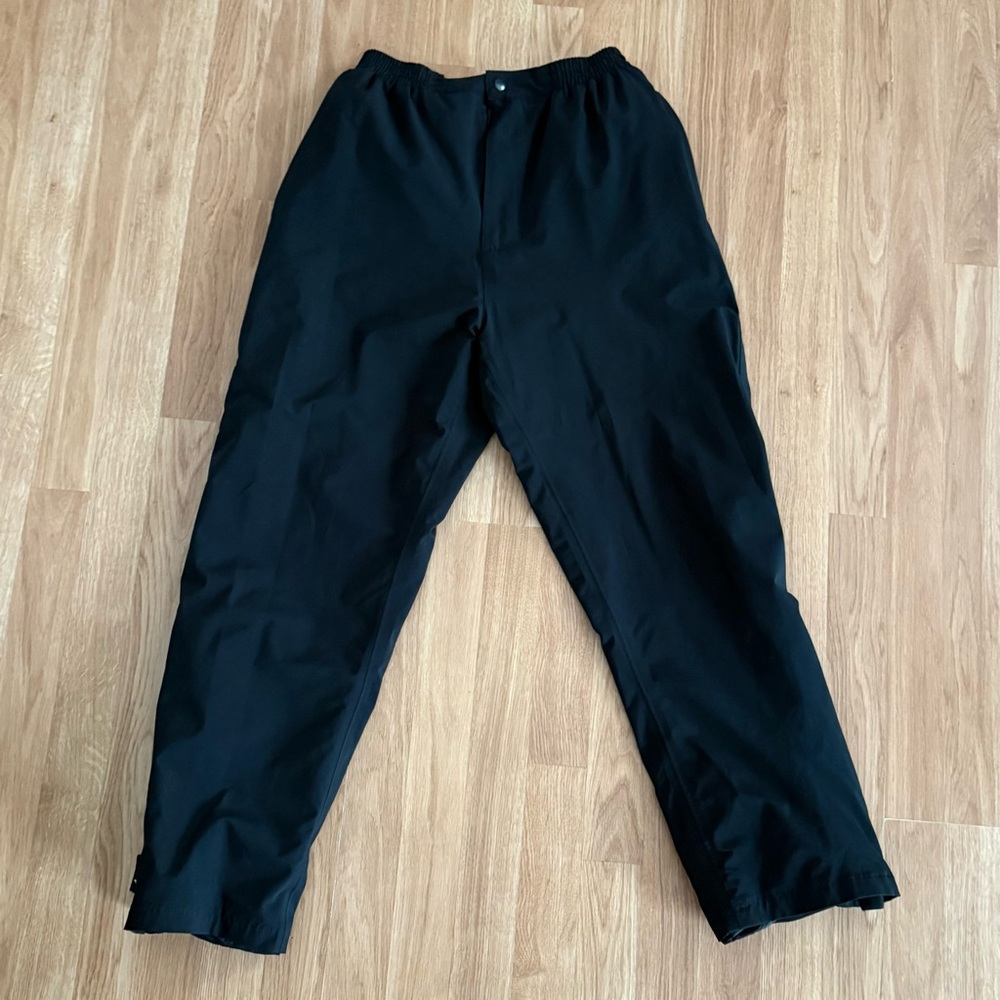 EUC Men's Woodworm Pants With Zippers - Windbreaker Style - Black - Size Medium